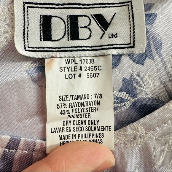 Vintage Whimsigoth Maxi Dress Dainty Fairy Floral 1990s Purple Casual Size Small - Picture 5 of 6